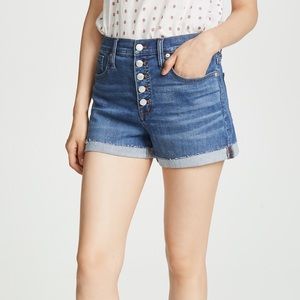 Madewell High-waisted Button Front Short